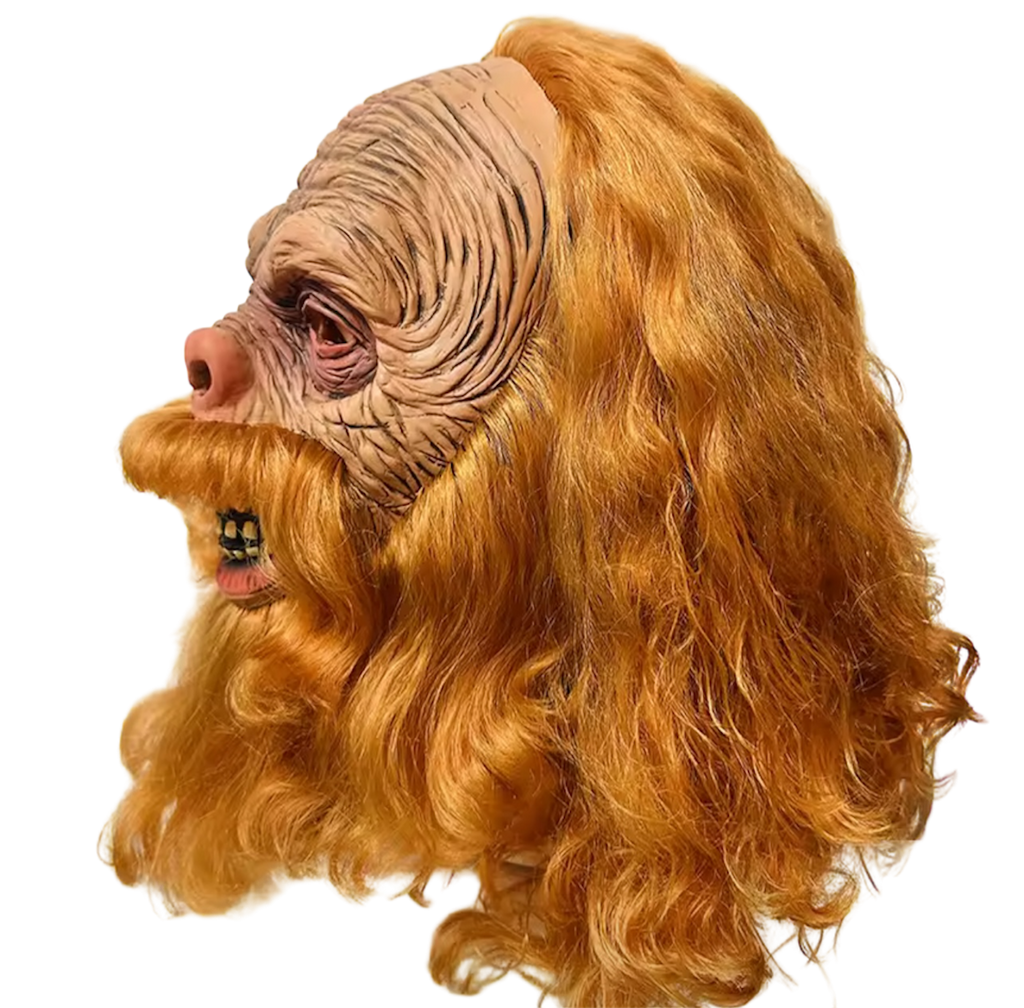 Ginger Hippie Beard Man Face Head Mask
