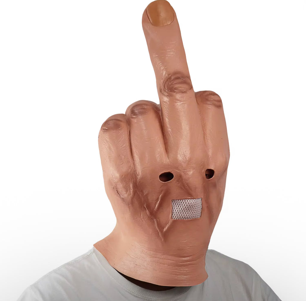 Middle Finger Face Head Mask