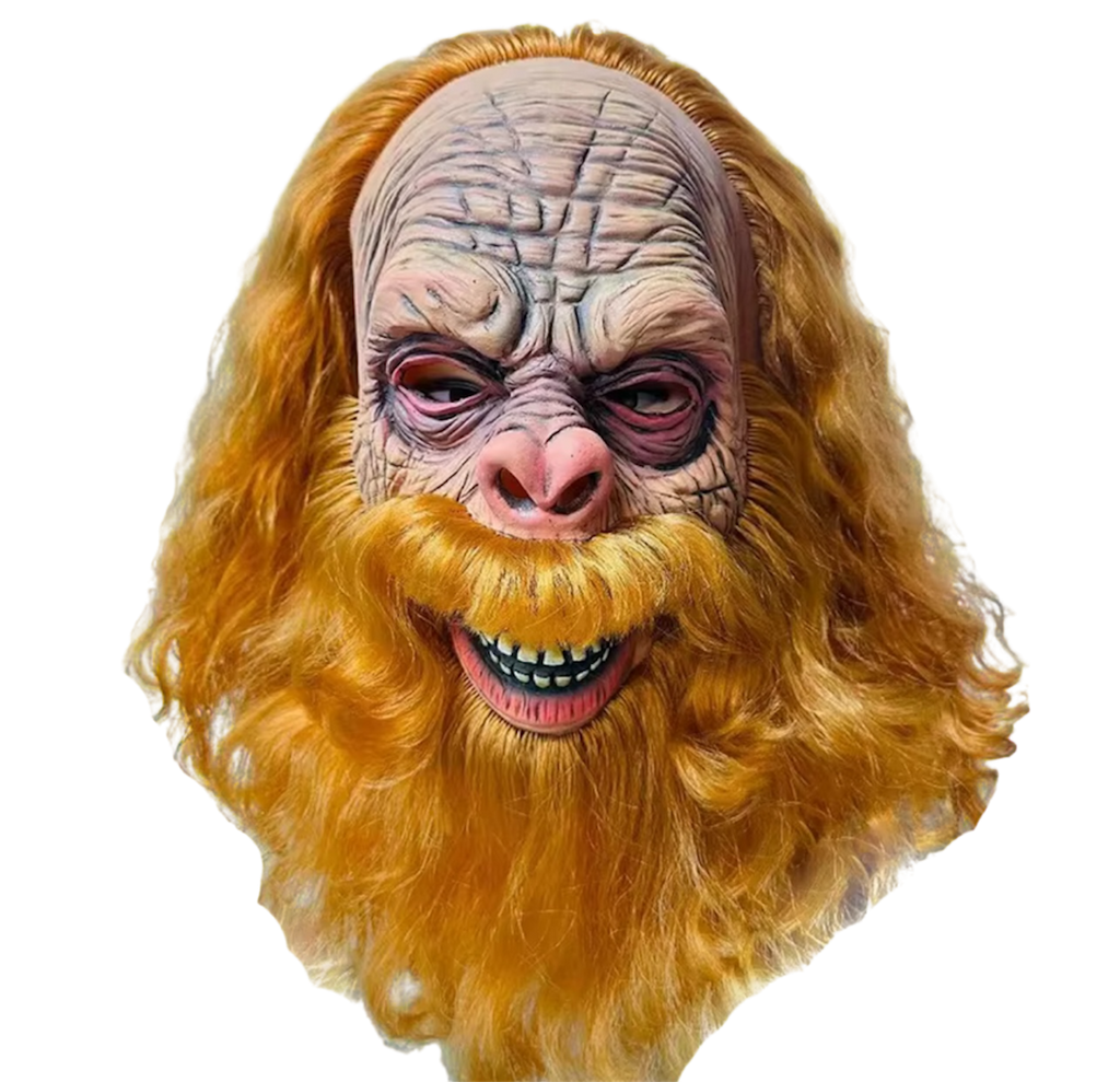 Ginger Hippie Beard Man Face Head Mask