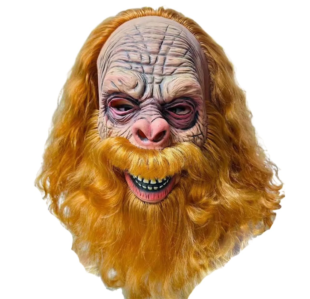 Ginger Hippie Beard Man Face Head Mask