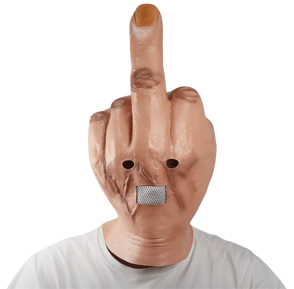 Middle Finger Face Head Mask
