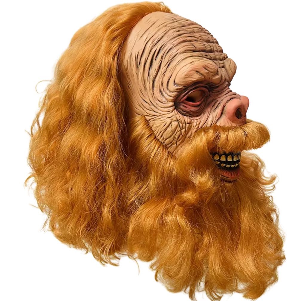 Ginger Hippie Beard Man Face Head Mask