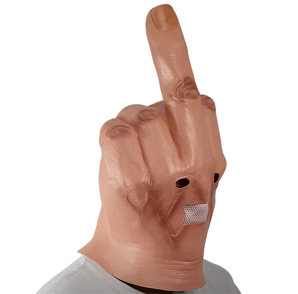 Middle Finger Face Head Mask